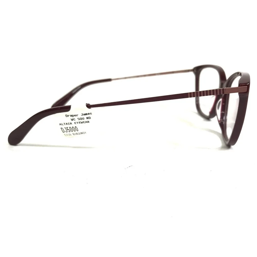 Draper James Eyeglasses Frames DJ5000 604 MERLOT Red Purple Cat Eye 53-16-135